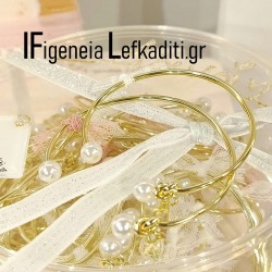 Γυναικεία Μαρτυρικά Βάπτισης Χειροπέδες "Carousel FLORAL"