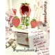 Βαπτιστικό σετ κοριτσιού Φράουλα / strawberry με ξύλινο κουτί "Φραουλόσπιτο" - Χειροποίητη Κατασκευή & Ζωγραφική στο Χέρι