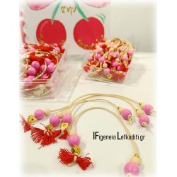 Μαρτυρικά βάπτισης μπεγλέρια "ΚΕΡΑΣΙ Sweet Cherry"