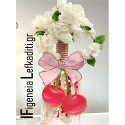 Σετ Βάπτισης Κοριτσιού "ΚΕΡΑΣΙ Sweet Cherry" με Βαλίτσα Ζωγραφιστή & όνομα παιδιού |ή ΘΕΜΑ δικής σας επιλογής