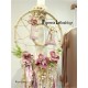 Boho Βαπτιστικό σετ "Ονειροπαγίδα / Dreamcatcher - Flower" με Μονόγραμμα |ΠΛΗΡΗΣ Ρομαντικό Πακέτο βάπτισης για Κορίτσι