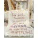 Χειροποίητη Ποδιά Βάπτισης για Νονά "Fairy Tale - Νεράιδα" / Ζωγραφισμένη στο Χέρι