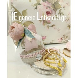 Μαρτυρικά με λέξεις Μαμά / Νονά Flower Vintage