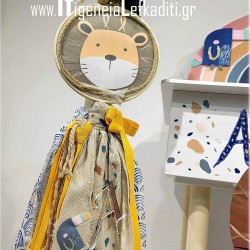 Σετ Βάπτισης για αγόρι «boho Rainbow-Ινδιάνος Λιονταράκι» με γραφείο/θρανίο 