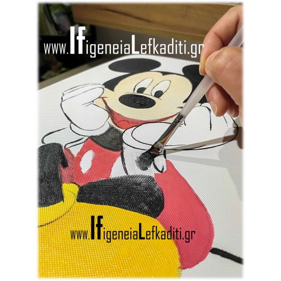 Σετ βάπτισης για αγόρι Mickey Mouse  με βαλίτσα ζωγραφισμένη