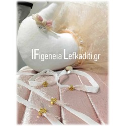 Χειροποίητα μαρτυρικά βάπτισης «Βελούδινοι Κύκνοι»   