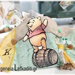 Διακοσμητικό κολυμπήθρας για βάπτιση αγοριού "Winnie the Pooh / Γουίνι το αρκουδάκι"